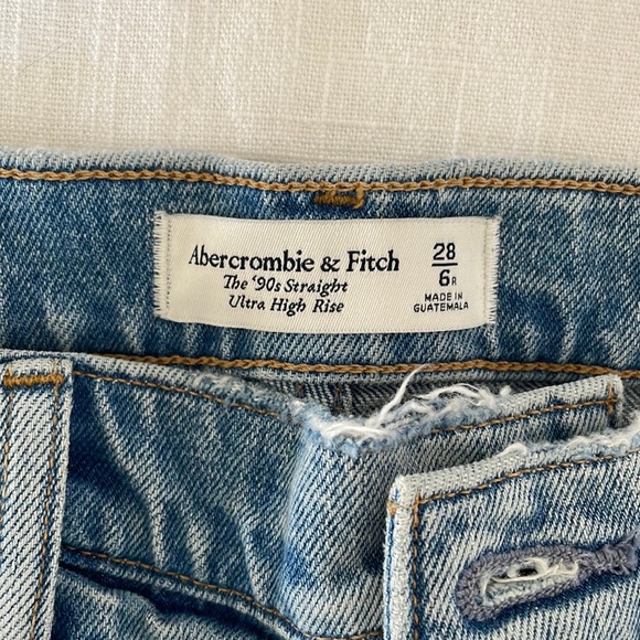 Abercrombie & Fitch Denim - Abercrombie & Fitch Light Blue Straight Leg Jeans